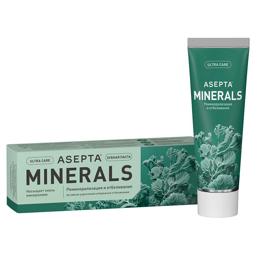Изображение товара АСЕПТА Зубная паста Реминерализация и отбеливание, Реминерализация и отбеливание