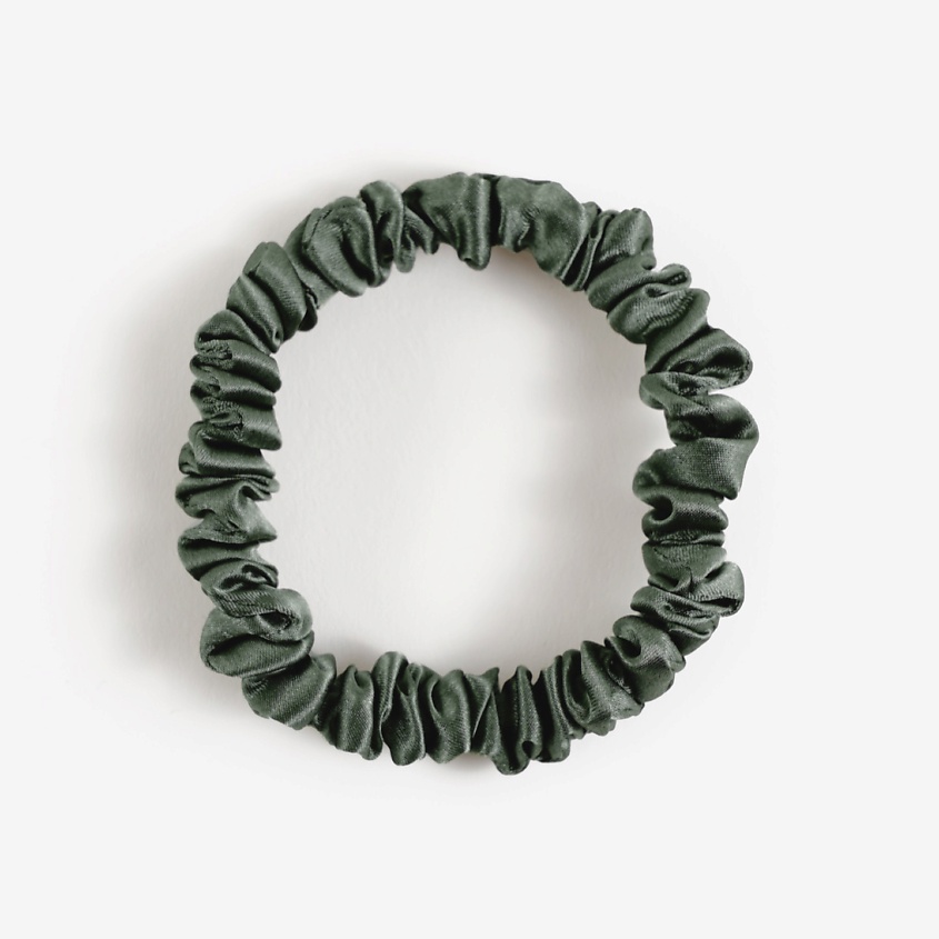 Изображение товара POEM D'AMOUR Шелковая резинка для волос (мини), цвет: Темно-зеленый
