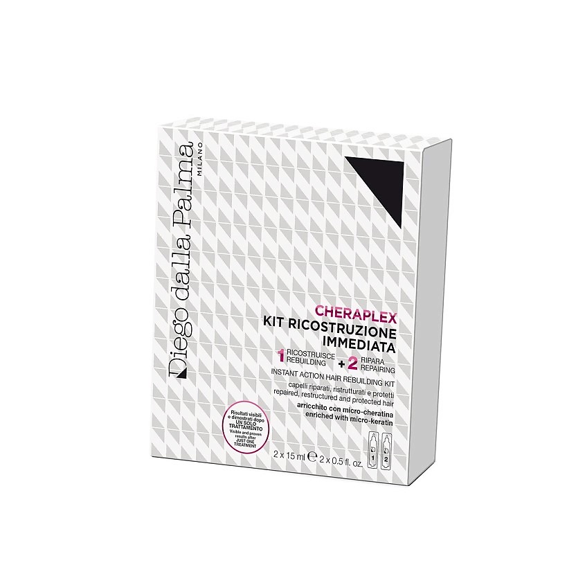 Изображение товара DIEGO DALLA PALMA MILANO Набор для восстановления волос мгновенного действия Cheraplex Kit, 2х15 мл