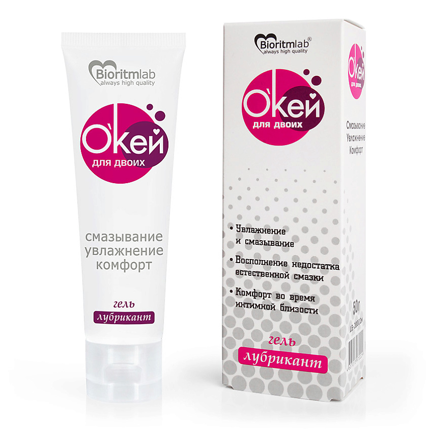 Изображение товара О'КЕЙ Гель-лубрикант для двоих, 1 шт.