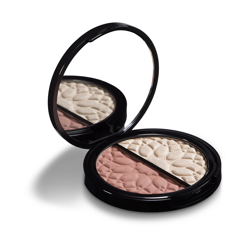 Изображение товара L'ARTE DEL BELLO Палетка румяна-хайлайтер UOMO&DONNA, 03 salsa