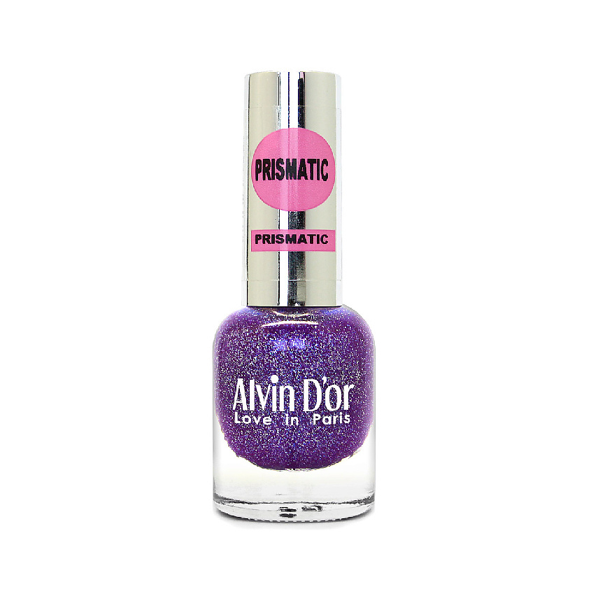 Изображение товара Лак для ногтей ALVIN D'OR PRISMATIC с эффектом призмы и переливами синий фиолетовый