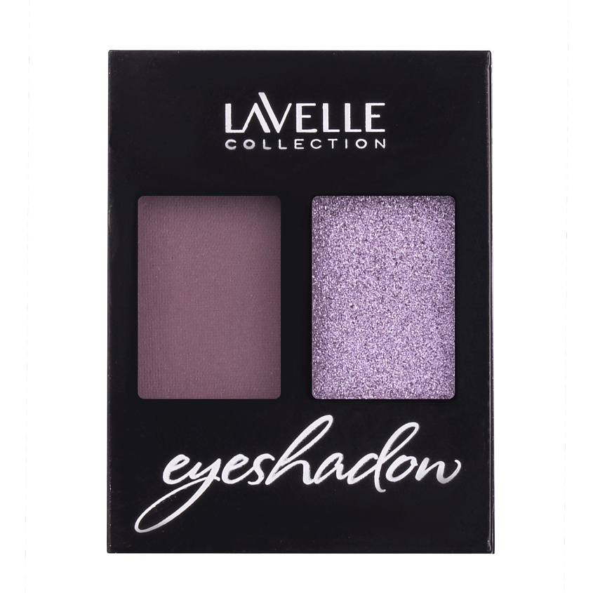 Изображение товара Двухцветные тени для век LAVELLE COLLECTION тон 06 фиалковый фиолетовый шиммер водостойкие