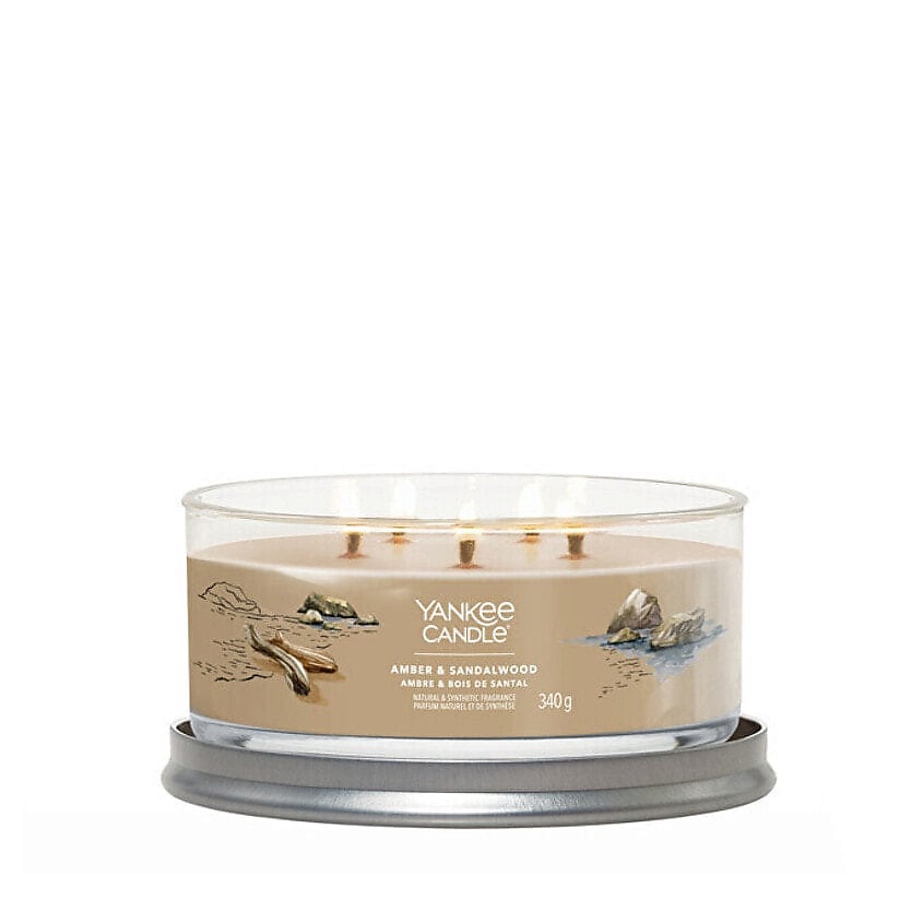 Изображение товара YANKEE CANDLE Ароматическая свеча Amber & Sandalwood, 340 г
