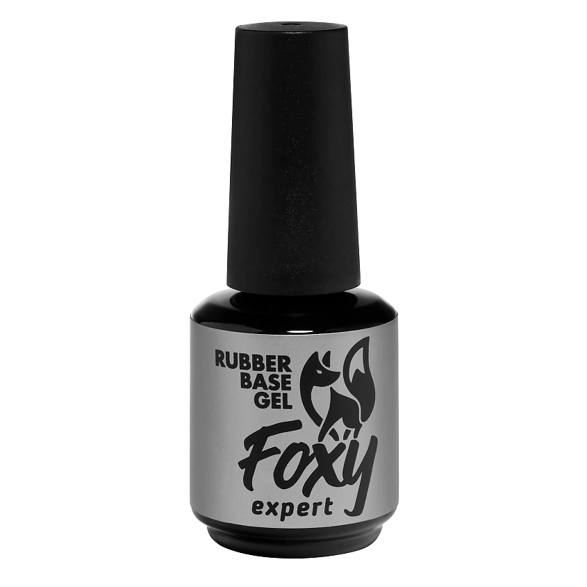 Изображение товара FOXY EXPERT Каучуковое базовое покрытие 15 мл для ногтей эластичная база для гель-лака