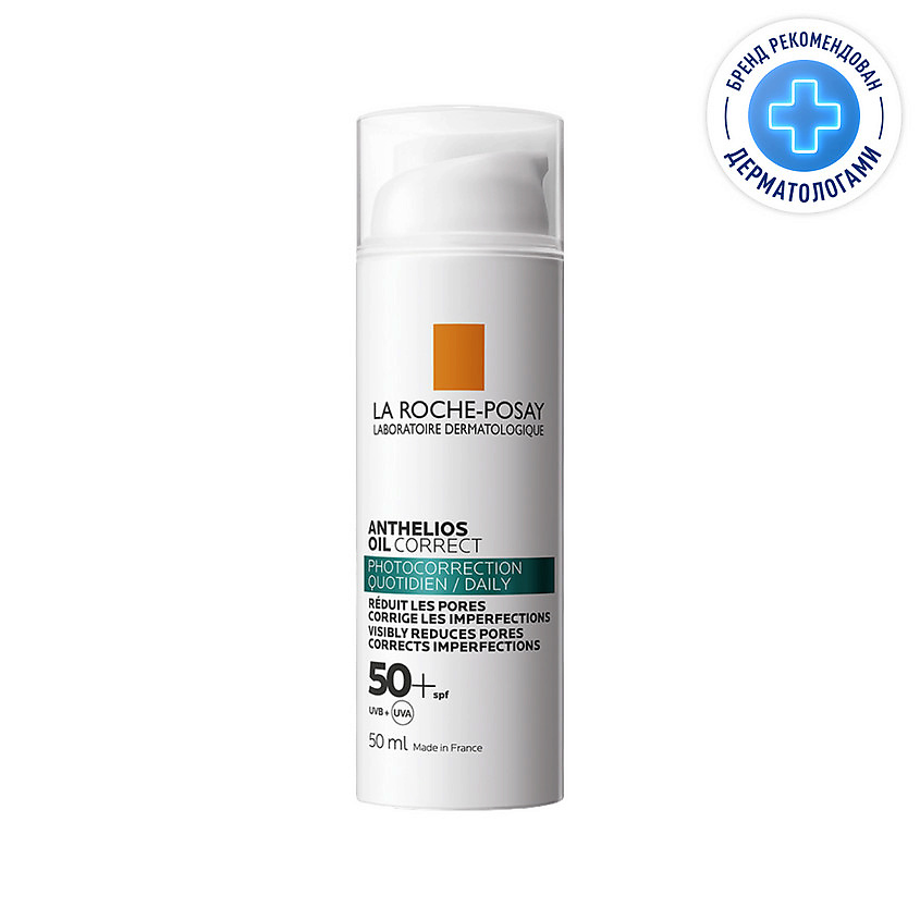 Изображение товара LA ROCHE-POSAY Anthelios Солнцезащитный крем-гель для жирной, проблемной, склонной к акне, кожи лица, с салициловой кислотой, ниацинамидом и цинком, SPF 50+, 50 мл