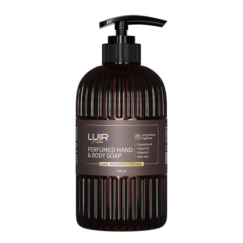 Изображение товара LUIR Парфюмированное мыло для рук и тела Lime, Bergamot & Vetiver,, 400 мл