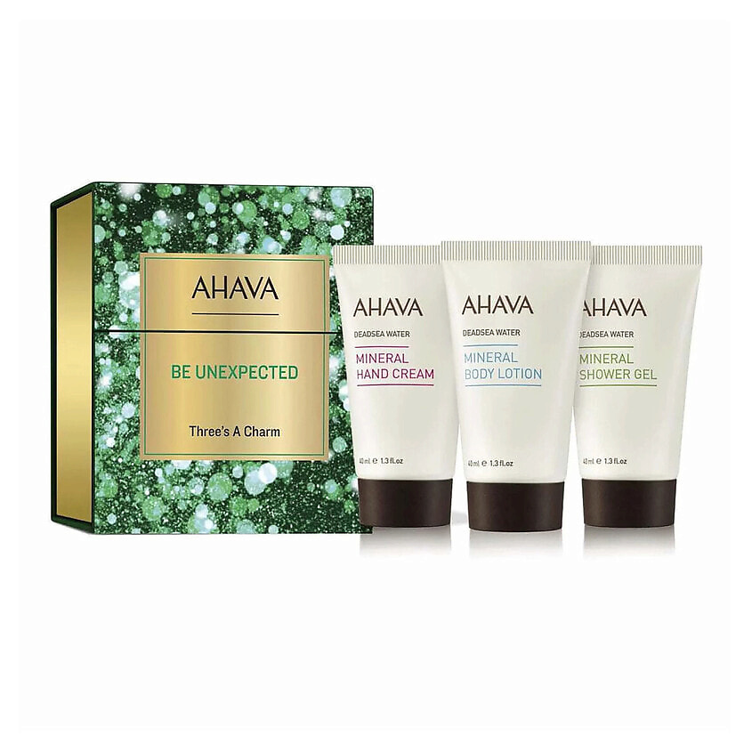 Изображение товара Подарочный набор AHAVA Be Unexpected Three's A Charm для ухода за кожей рук и тела