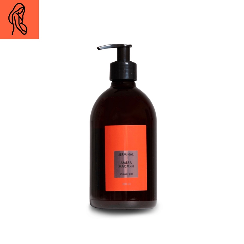 Изображение товара JERMINAL COSMETICS Парфюмированный гель для душа Амбра Жасмин, 1 шт.