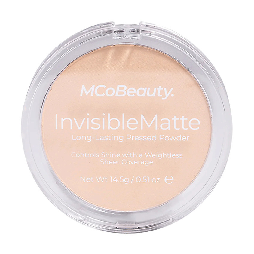 Изображение товара MCOBEAUTY Пудра для лица матовая пресованная Invisible Matte Long Lasting Pressed Powder, № 01 Translucent, 15 г