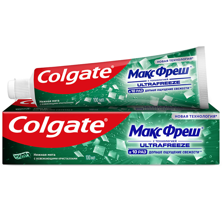 Изображение товара Зубная паста COLGATE МАКС ФРЕШ Нежная мята 100 мл для свежести и защиты зубов