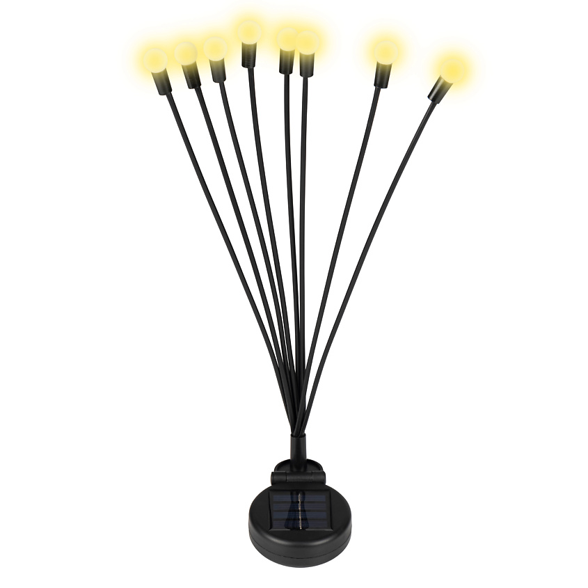 Изображение товара Садовый солнечный светильник ФАZА SLR-S04-Y светлячки мультицветный 70 см для участка