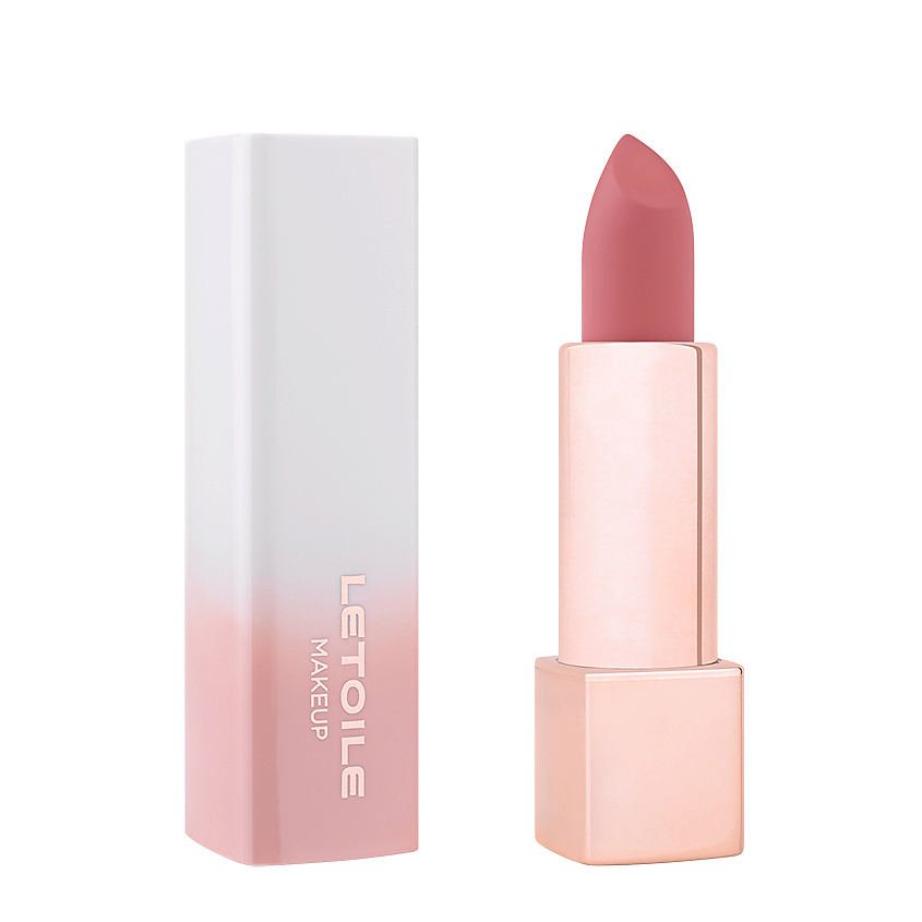 Изображение товара ЛЭТУАЛЬ Матовая кремовая помада для губ Velvet Addiction, № 101 Fluffy rose, 3,5 г