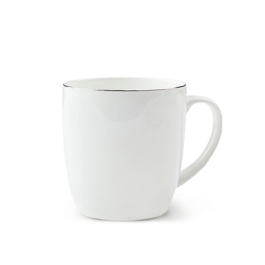 Изображение товара MANDARIN DECOR Кружка фарфоровая для чая и кофе, цвет: белый; 370 мл