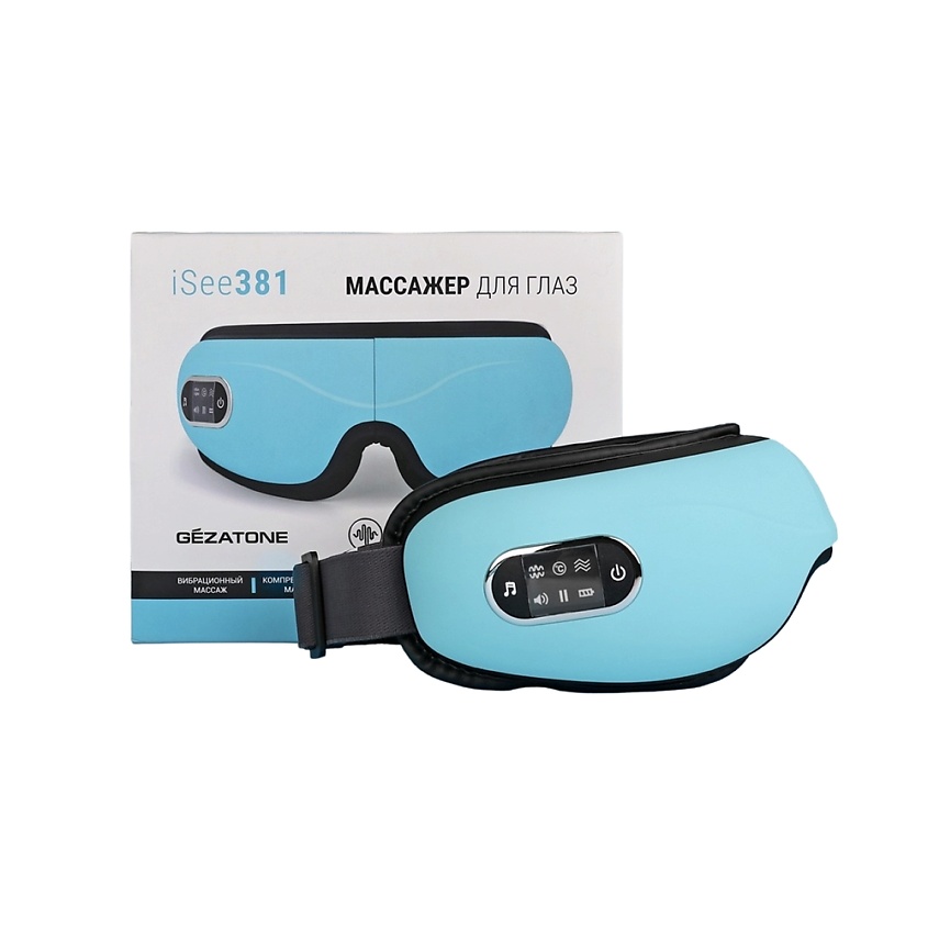 Изображение товара Массажер для глаз GEZATONE ISee381 беспроводной вибромассаж, прогрев, лимфодренаж
