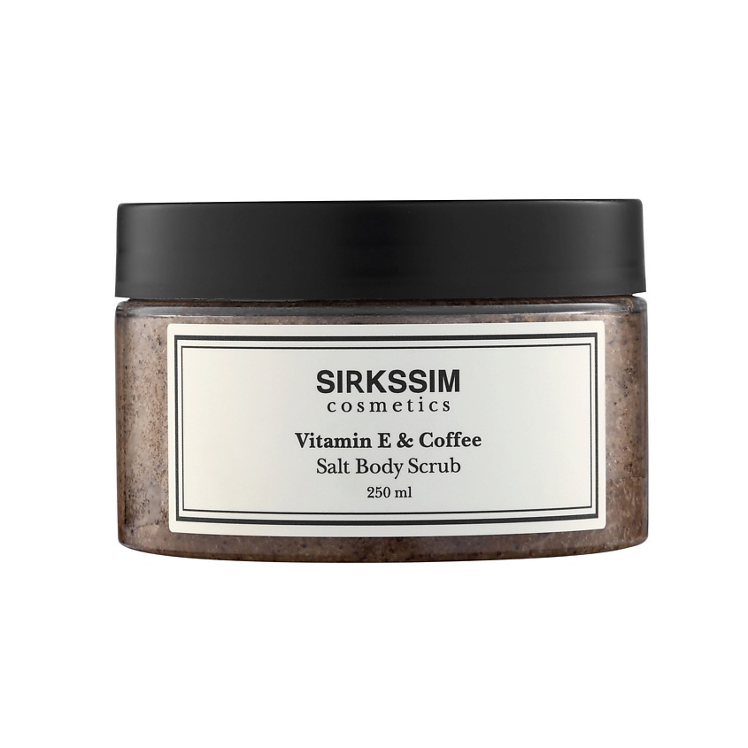Изображение товара SIRKSSIM Кофейный скраб-дренаж для тела Vitamin E & Coffee, 1 шт.