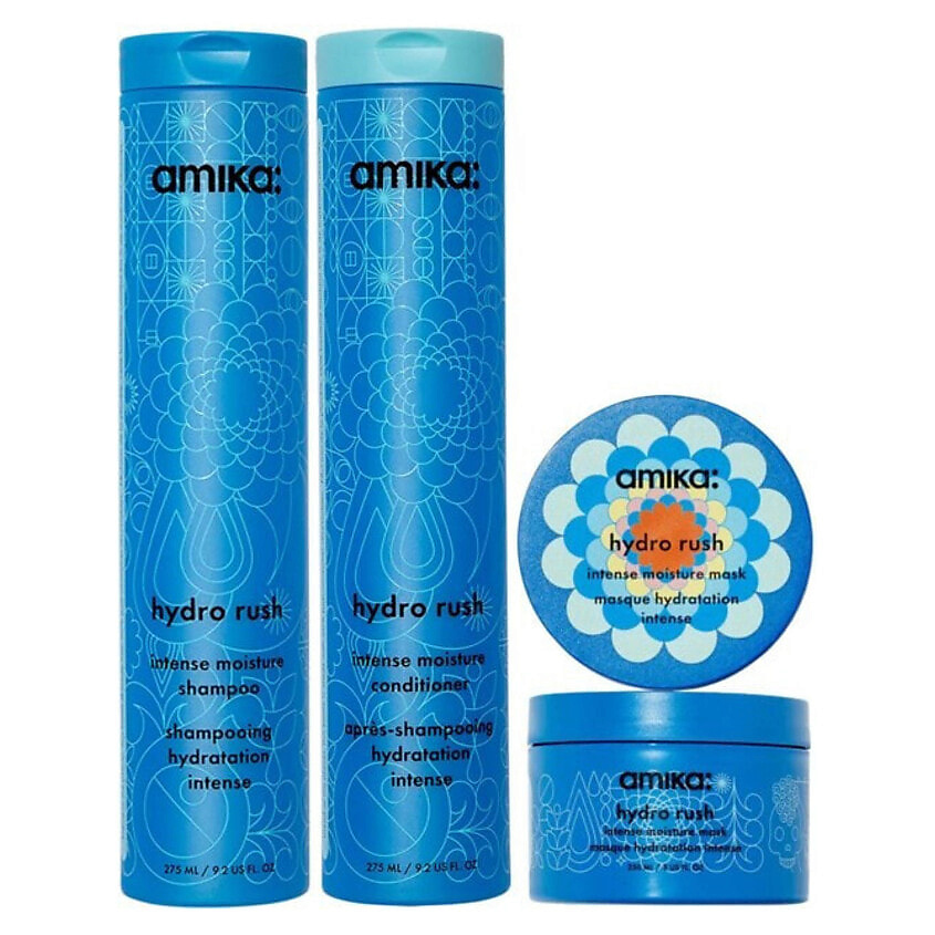 Изображение товара AMIKA Набор Hydro Rush Intense Moisture Trio, 275 мл + 275 мл + 250 мл