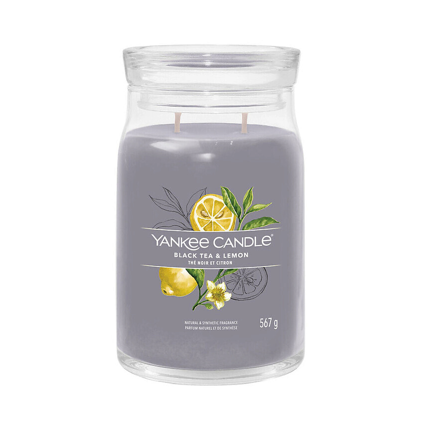 Изображение товара YANKEE CANDLE Ароматическая свеча Лимонный Черный чай, 567 г