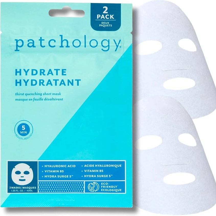 Изображение товара PATCHOLOGY Увлажняющая тканевая маска для всех типов кожи FlashMasque Hydrate, 2 x 20 мл
