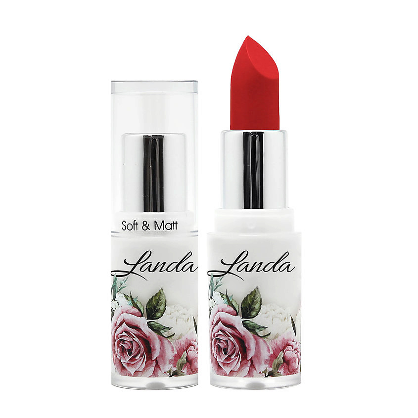 Изображение товара Помада для губ LANDA BRANDA № 29 classic red матовая увлажняющая 4 г