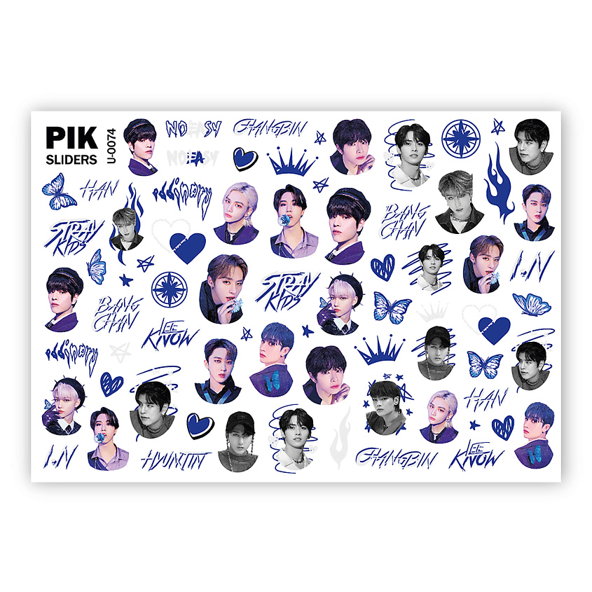 Изображение товара Слайдеры для ногтей P-074, яркие и качественные для уникального маникюра