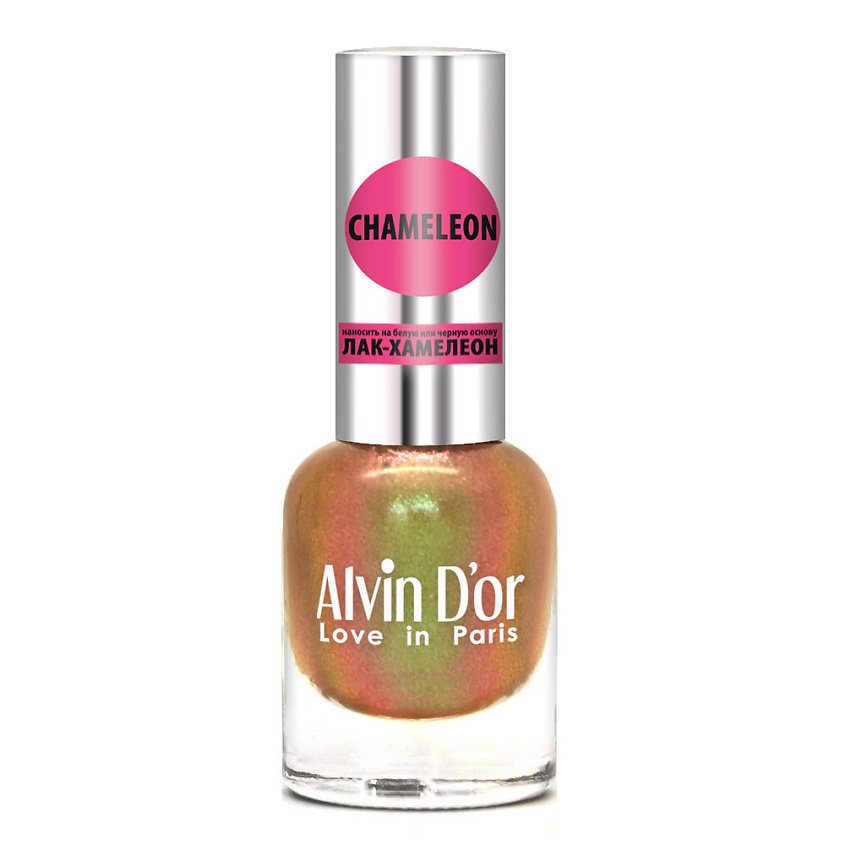 Изображение товара ALVIN D'OR Лак для ногтей CHAMELEON - весенний хамелеон с трехмерным эффектом