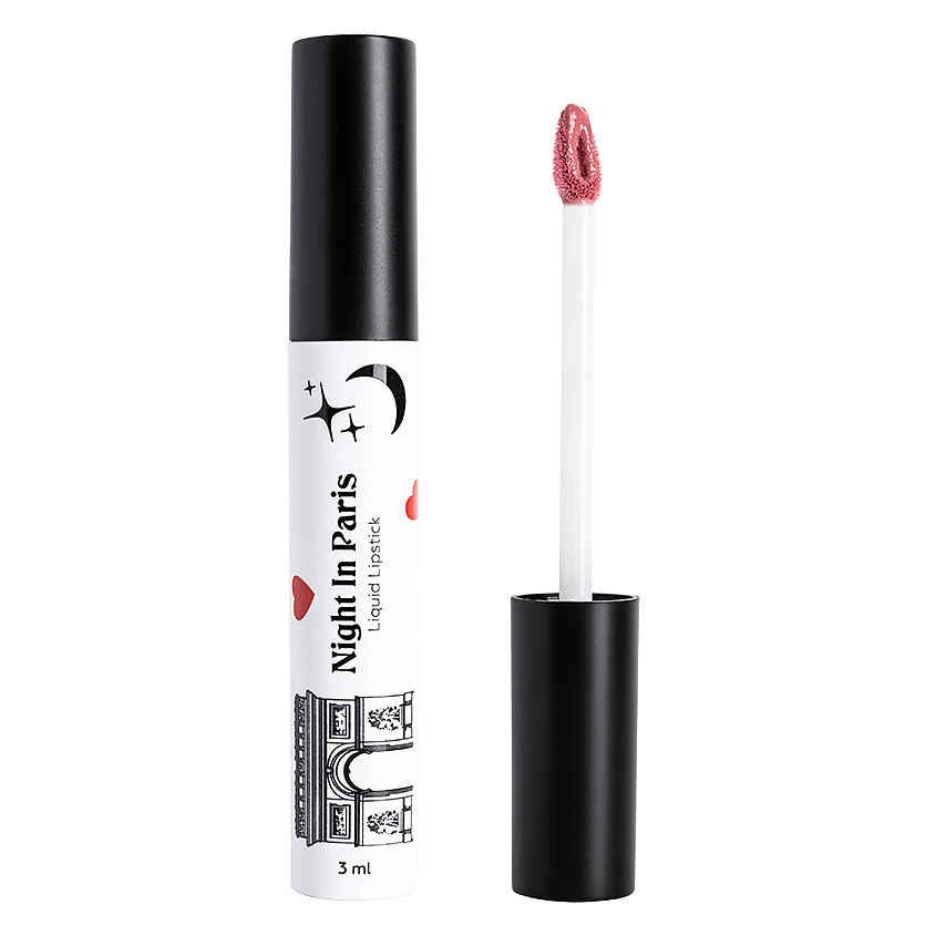 Изображение товара ЛЭТУАЛЬ Жидкая матовая помада для губ NIGHT IN PARIS, № 104, 3 мл