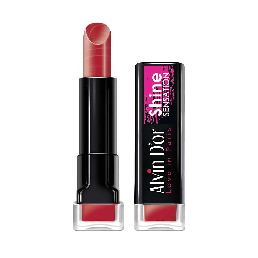 Изображение товара Губная помада ALVIN D'OR SHINE SENSATION тон 17 атласный глянец увлажнение