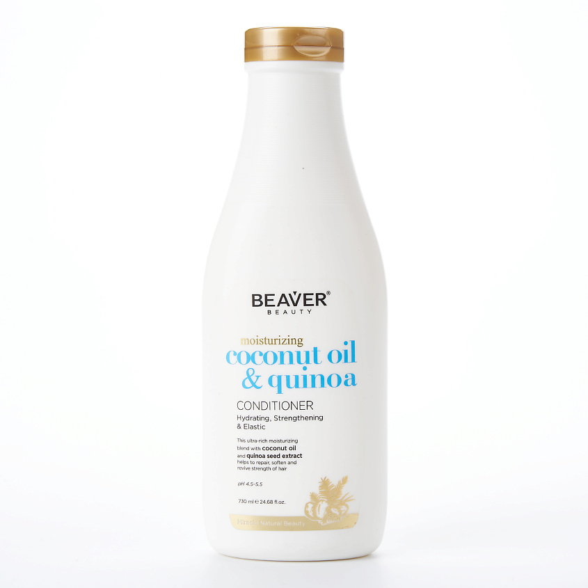 Изображение товара BEAVER Кондиционер с Кокосовым маслом и Киноа для нормальных и сухих волос, 730 мл