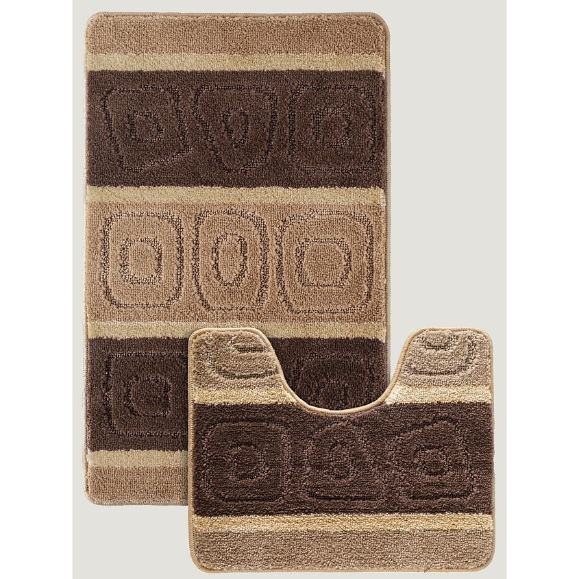 Изображение товара KARNA Набор ковриков для ванной с противоскользящей основой