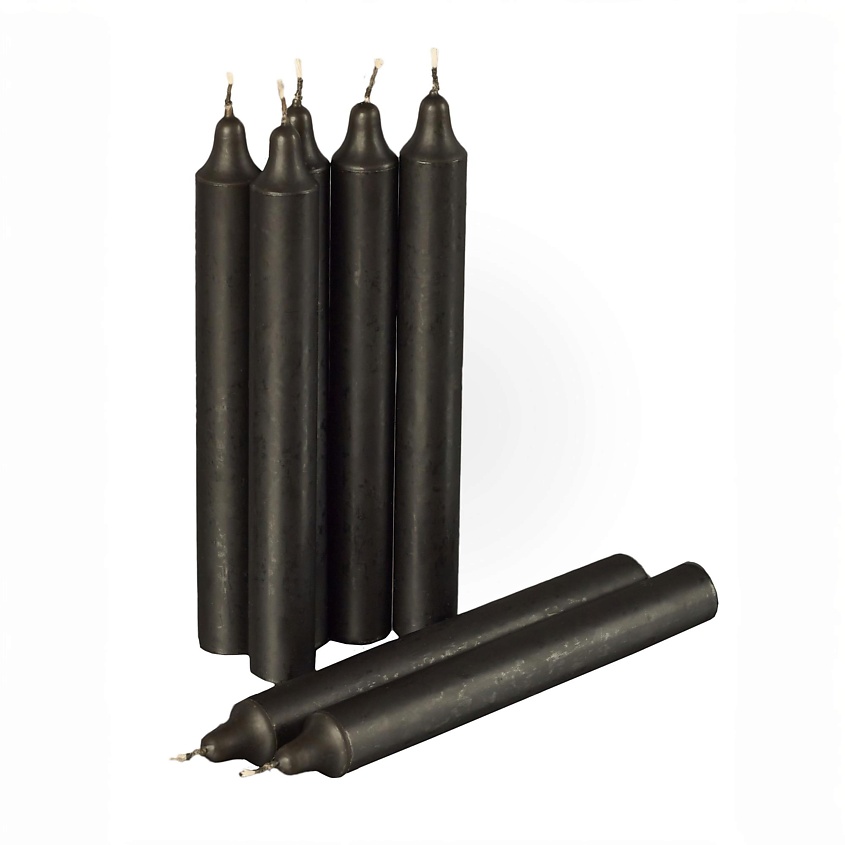 Изображение товара Декоративные свечи ЖИВОЙ КРЫМ Черные набор 7 шт для интерьера и романтики