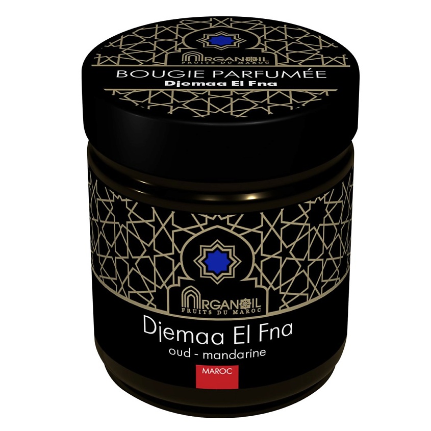 Изображение товара ARGANOIL Ароматическая свеча "Джема Эль Фна" уд-мандарин, 1 шт.