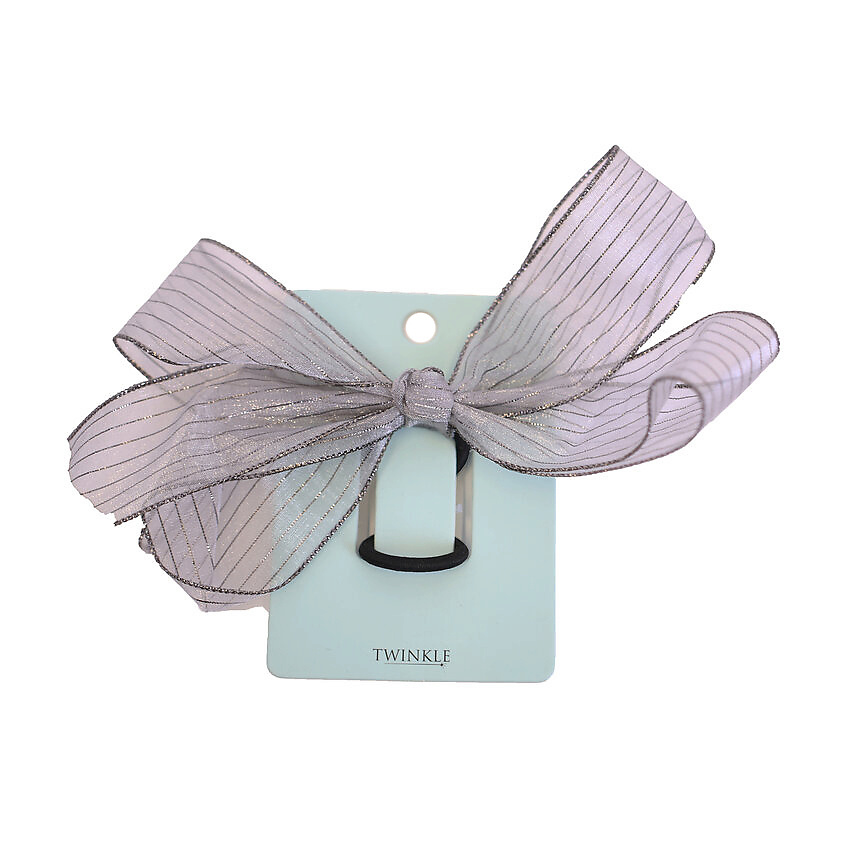Изображение товара Резинка для волос TWINKLE BowGray - стильный аксессуар для прически