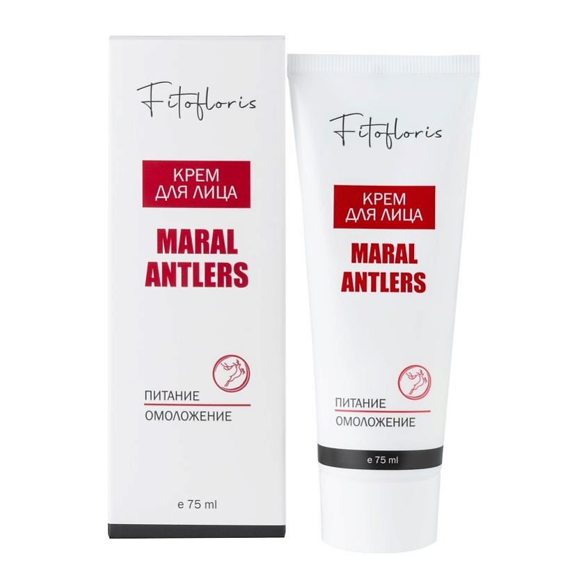 Изображение товара АЛФИТ ПЛЮС Омолаживающий крем для лица с пантами марала Fitofloris, 75 мл