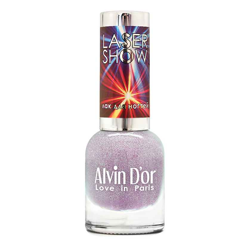 Изображение товара ALVIN D’OR Лак для ногтей LASER SHOW, 01 Серебряный, цвет: Фиолетовый
