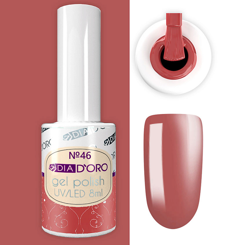 Изображение товара DIA DORO Гель-лак Classics Professional NEON №46 Красный с коралловым эффектом