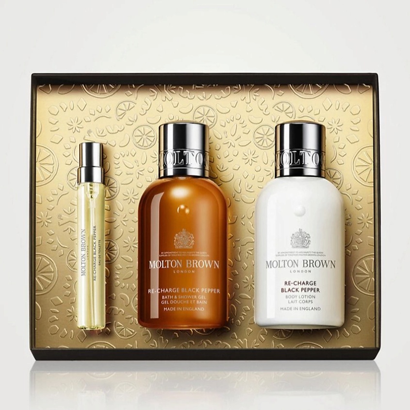 Изображение товара Парфюмерный набор Molton Brown Re-charge Black Pepper Travel Gift Set 3 шт