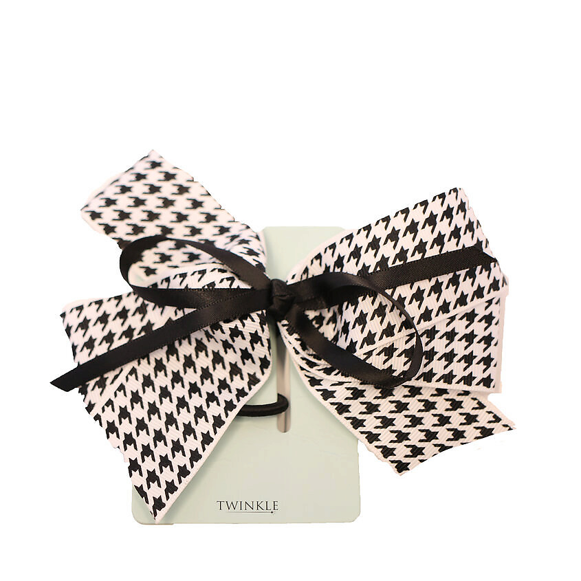 Изображение товара Резинка для волос Twinkle Black&White для женщин стильный аксессуар 1 шт