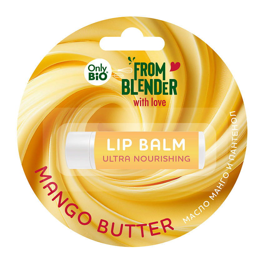 Изображение товара ONLY BIO MANGO BUTTER питательный бальзам для губ с ароматом манго