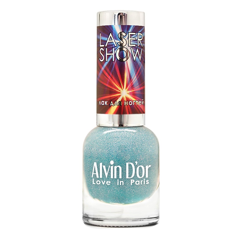 Изображение товара ALVIN D'OR Лак для ногтей LASER SHOW 01 Серебряный голубой с эффектом переливов
