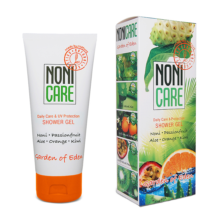 Изображение товара NONICARE Гель для душа тонизирующий с апельсином, киви, AHA кислотами, 200 мл