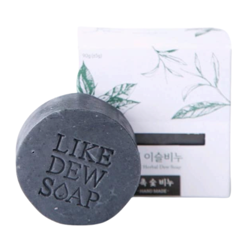 Изображение товара LIKEDEW Натуральное мыло для лица и тела с древесным углем Charcoal soap, 1 шт.