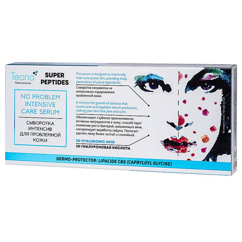Изображение товара Сыворотка для лица TEANA SUPER PEPTIDES Интенсивная против акне 10 ампул
