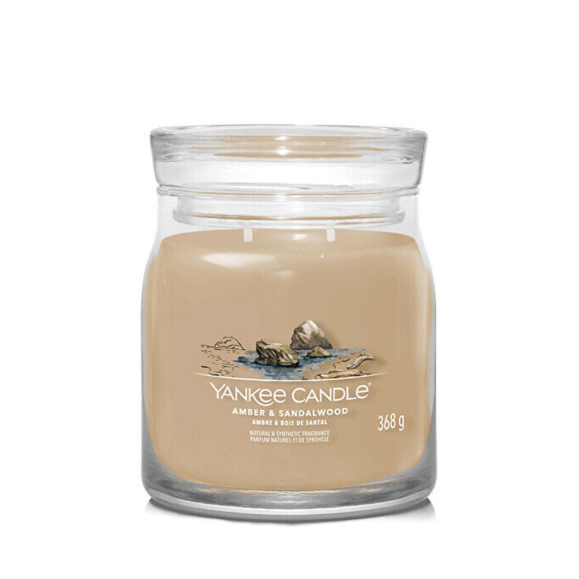 Изображение товара YANKEE CANDLE Ароматическая свеча Amber & Sandalwood, 368 г