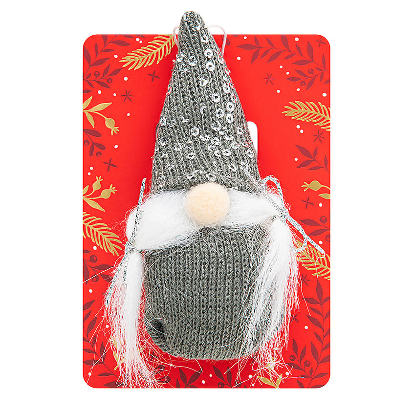 Изображение товара Декоративная ёлочная игрушка GNOME GREY от TWINKLE, 1 шт.
