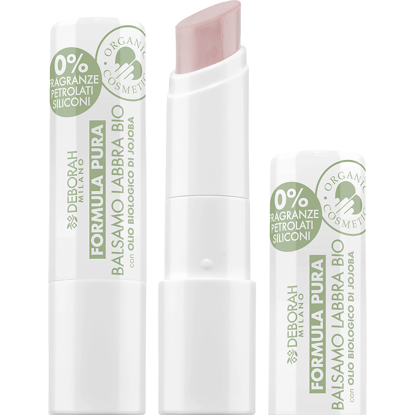 Изображение товара DEBORAH MILANO Помада-бальзам для губ Formula Pura Lip Balm, № 01 Прозрачный, 3,75гр