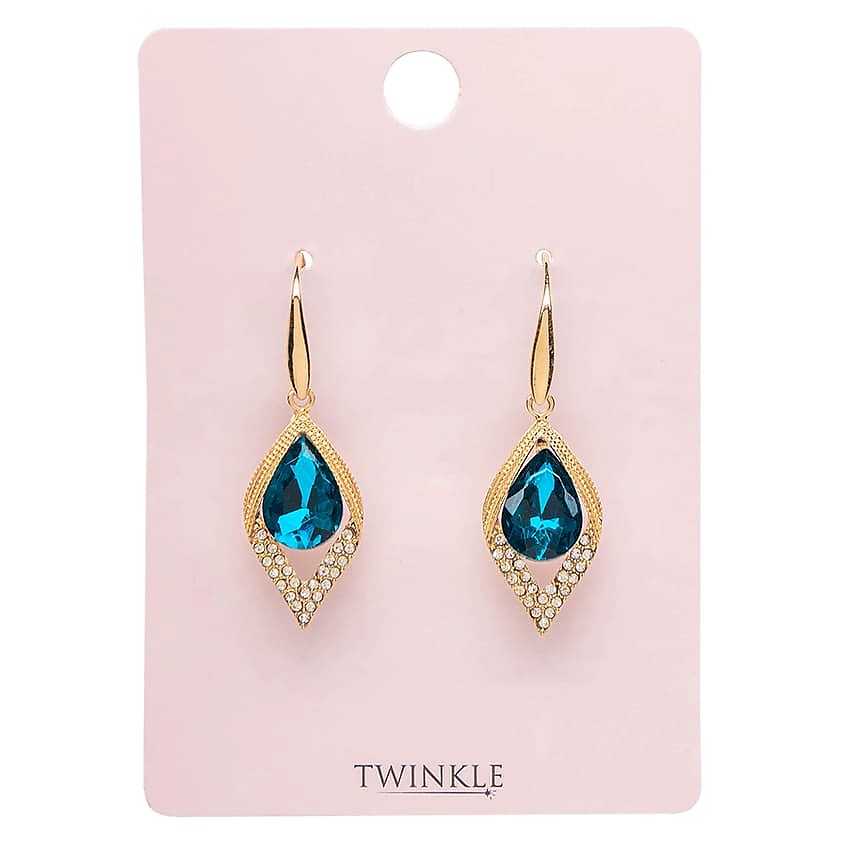 Изображение товара TWINKLE Серьги QUEEN BLUE, 1 пара