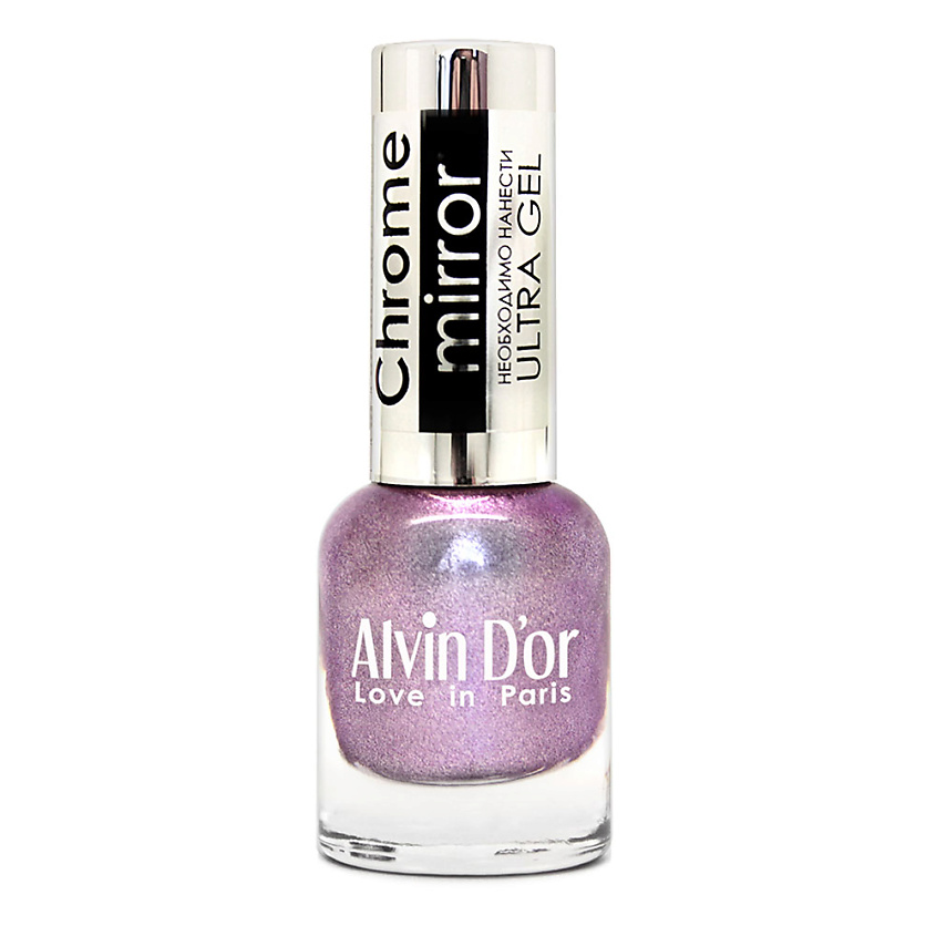 Изображение товара ALVIN D’OR Лак для ногтей CHROME MIRROR, 03 Зеркальная сирень