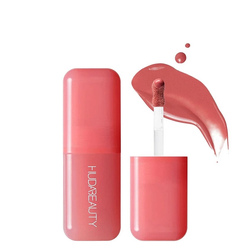 Изображение товара Жидкие румяна HUDA BEAUTY Liquid Blush Filter Strawberry Cream так легко наносится и дает стойкий