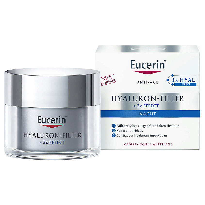 Изображение товара EUCERIN Ночной антивозрастной крем для ухода за кожей Hyaluron-Filler, 50 мл